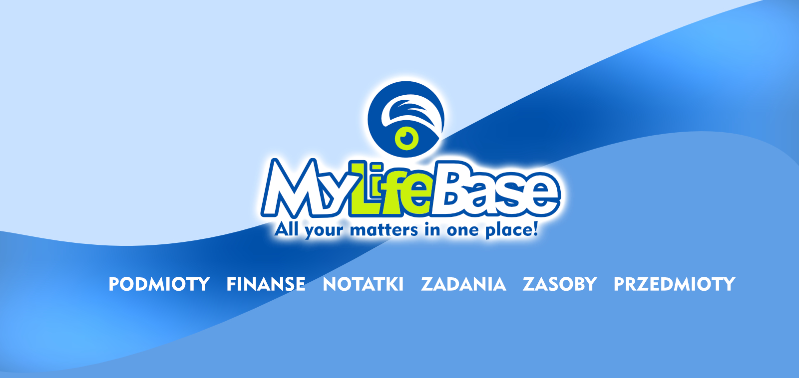 Ekran startowy MyLifeBase